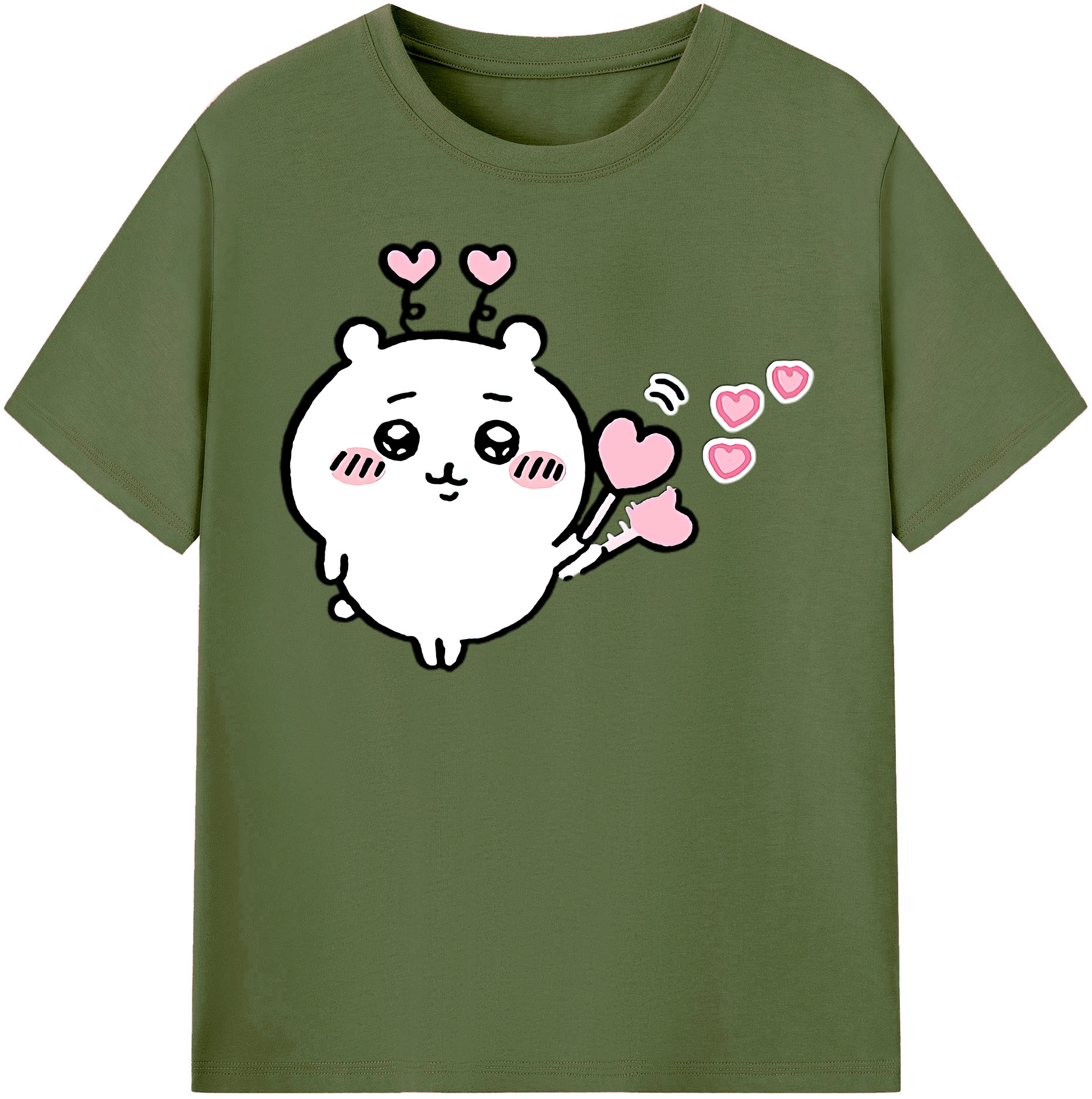 （画像用） ちいかわ ちいかわ Chii-kawa chiikawa 綿100％半袖Tシャツ（フロントプリント）